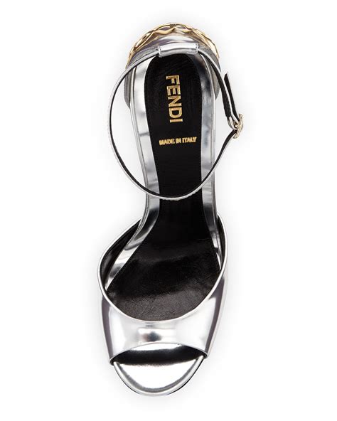 fendi honeycomb heel sandal|farfetch Fendi shoes.